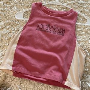 Adidas pink tank top
